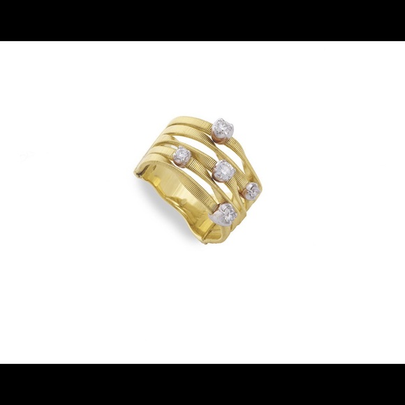Genuine Marco Bicego 18k gold ring with diamonds. - Picture 3 of 3
